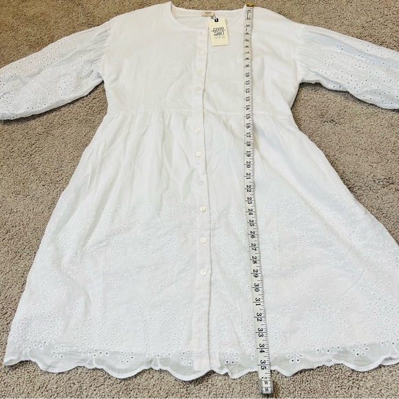 Matilda Jane White Eyelet Button-Front Dress - Picture 15 of 16